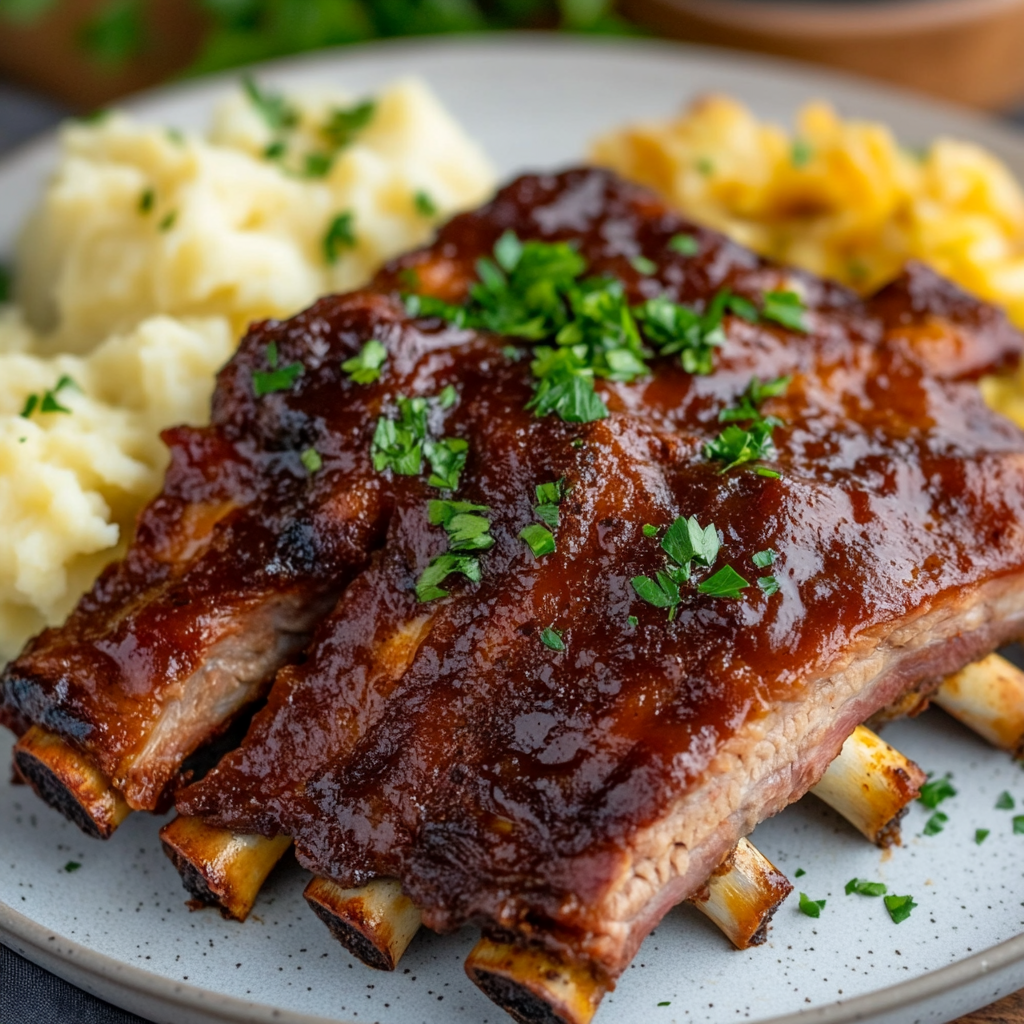 Slow Cooker Ribs St Louis – Best Juicy Method (5 Easy Steps) 8 Served slow cooker St Louis ribs