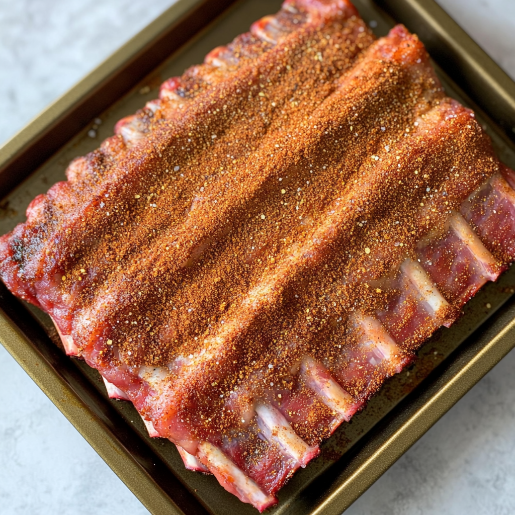 Slow Cooker Ribs St Louis – Best Juicy Method (5 Easy Steps) 7 Seasoned St Louis ribs before cooking