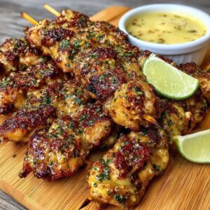 Mango Habanero Chicken Skewers