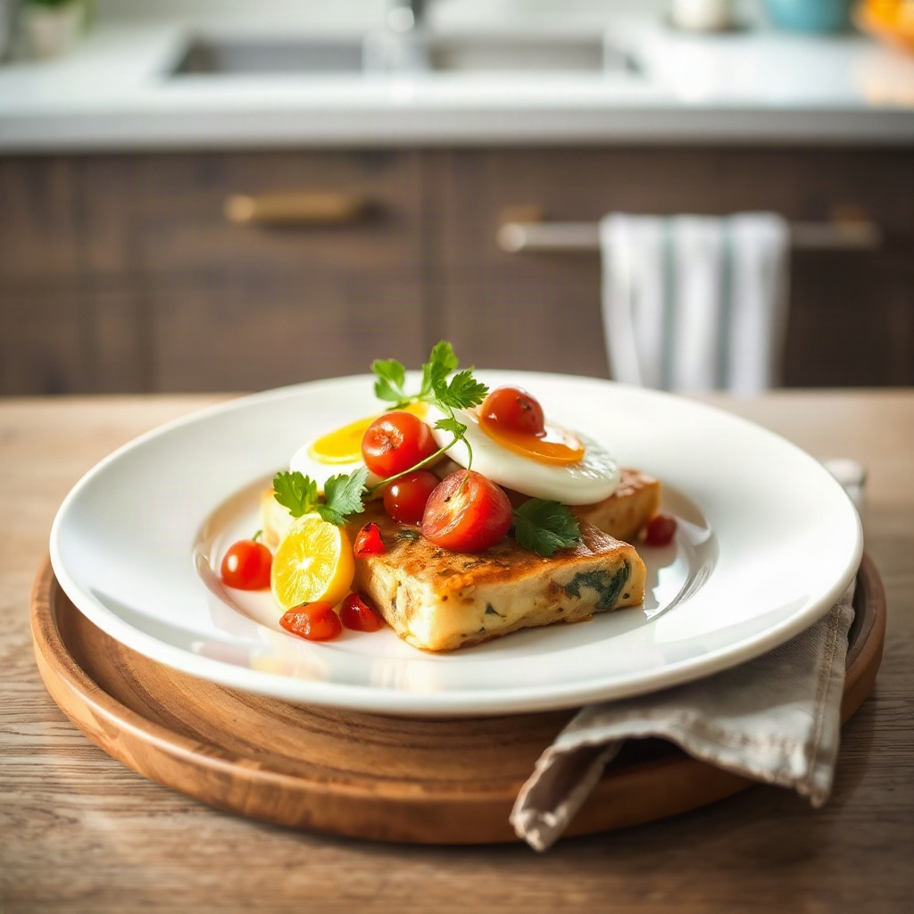 20-Minute Weekend Brunch Recipes That Actually Impress 6 A plate of the finished 20-Minute Weekend Brunch Recipes garnished with fresh herbs and colorful toppings.