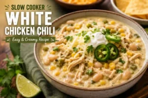 Slow Cooker White Chicken Chili