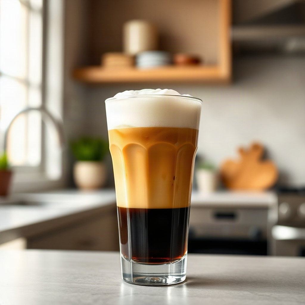 How to Make Cold Foam at Home: DIY Coffee Shop Drinks 4 Raw ingredients for cold foam recipe, including milk and sweeteners, arranged in small bowls on a counter.