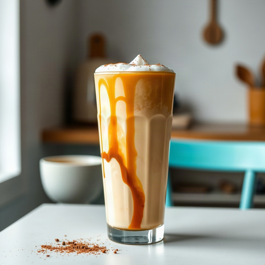 How to Make Cold Foam at Home: DIY Coffee Shop Drinks 6 A cup of cold foam coffee topped with a sprinkle of cocoa and served with a side of whipped cream.