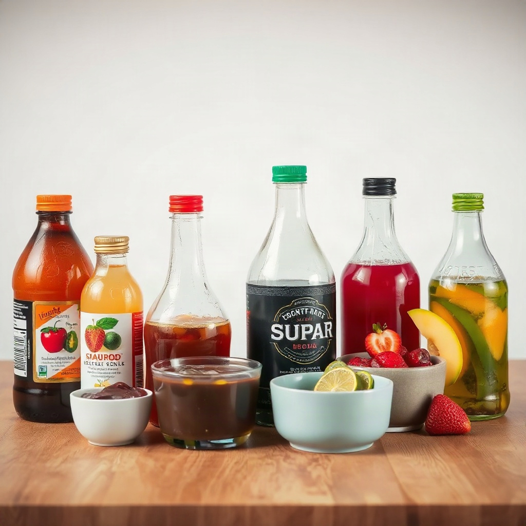 What Is Dirty Soda? The Ultimate Guide to This Viral Drink Trend 4 Raw ingredients for what is dirty soda, arranged in small bowls on a cutting board.