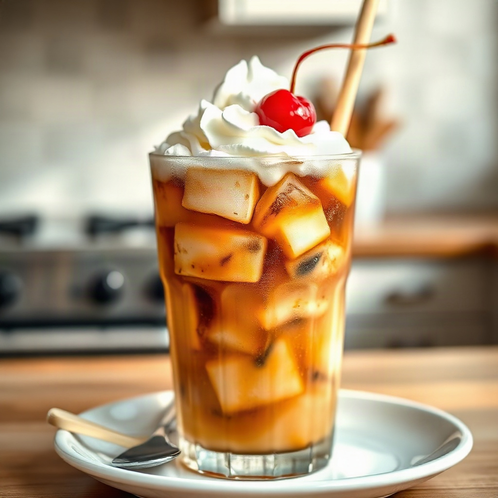 How to Make Dirty Soda at Home: A Step-by-Step Guide for Beginners 12 A glass of dirty soda with visible toppings served, showcasing the unique garnishes for the recipe.