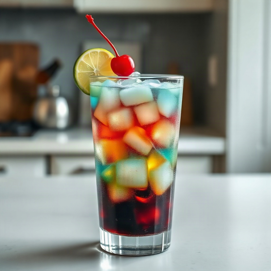 Finished Dirty Soda Syrups Guide presented with garnishes for each flavor, highlighting the unique toppings.