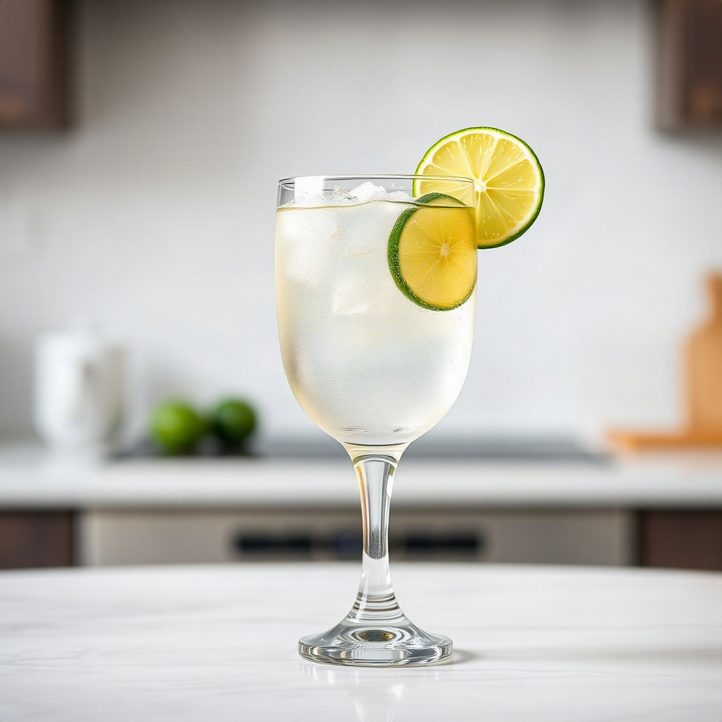 A glass of dirty sparkling water with a vibrant look, showcasing the refreshing beverage as the main subject.