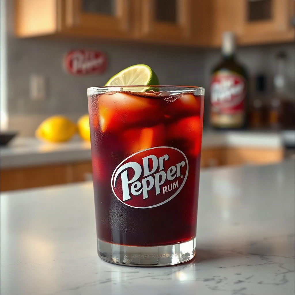 Dr Pepper and Rum: The Best Cocktail Recipes for a Spiked Dirty Soda 4 Raw ingredients for Dr Pepper and Rum drink, displayed in small bowls on a cutting board.