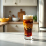 A finished dish featuring the best creamer for dirty soda, elegantly plated with a smooth, creamy texture.