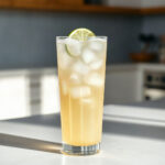 A finished plate of Diet Dirty Soda, showcasing the low-calorie drink with a vibrant color.