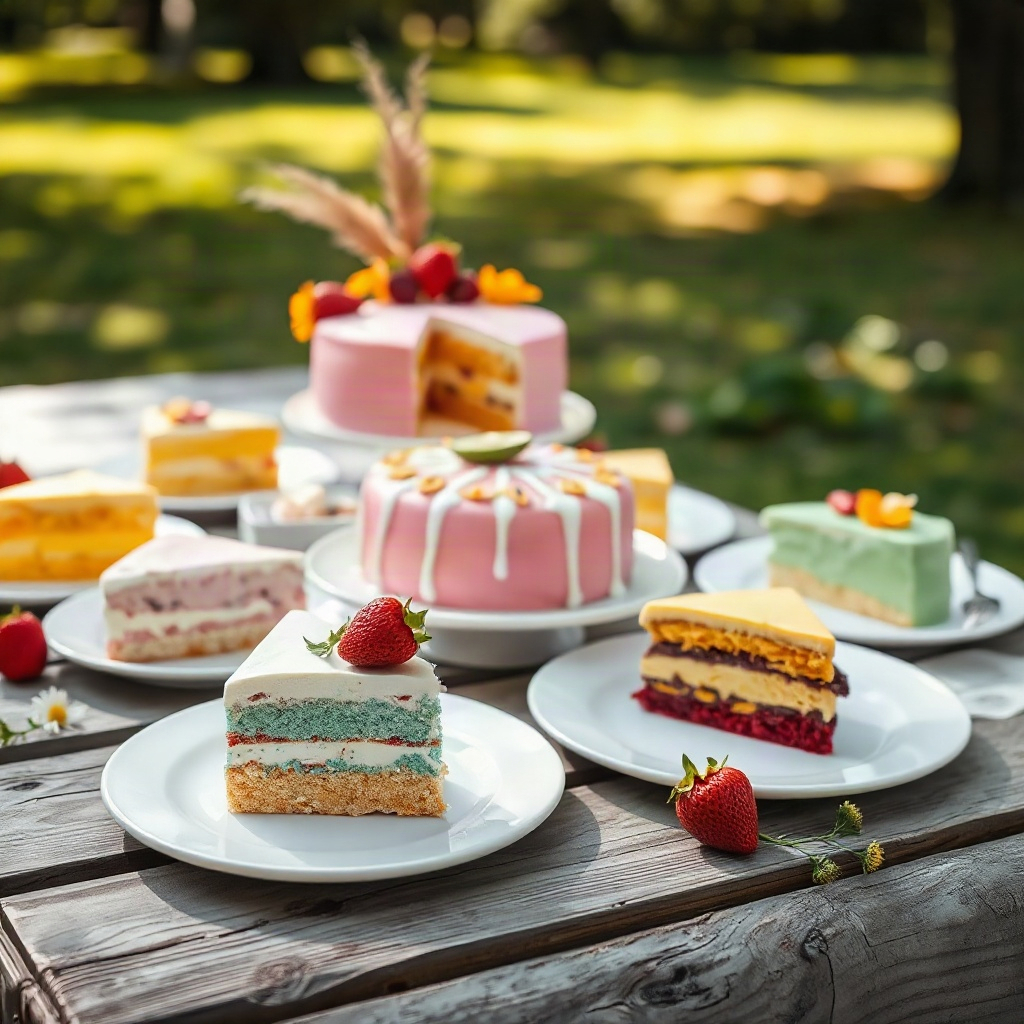 Cake Picnic Ideas: The Experience-Based Food Trend on Pinterest 4 Various raw ingredients arranged in small bowls and on a cutting board for cake picnic ideas.