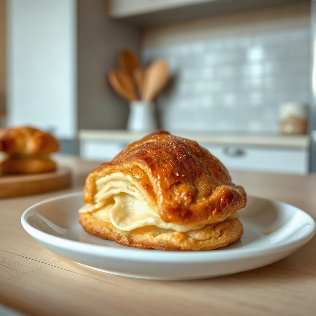 Cruffin Recipe: How to Make the Croissant-Muffin Hybrid at Home 4 An overhead view of raw ingredients for a cruffin recipe arranged in small bowls on a cutting board.