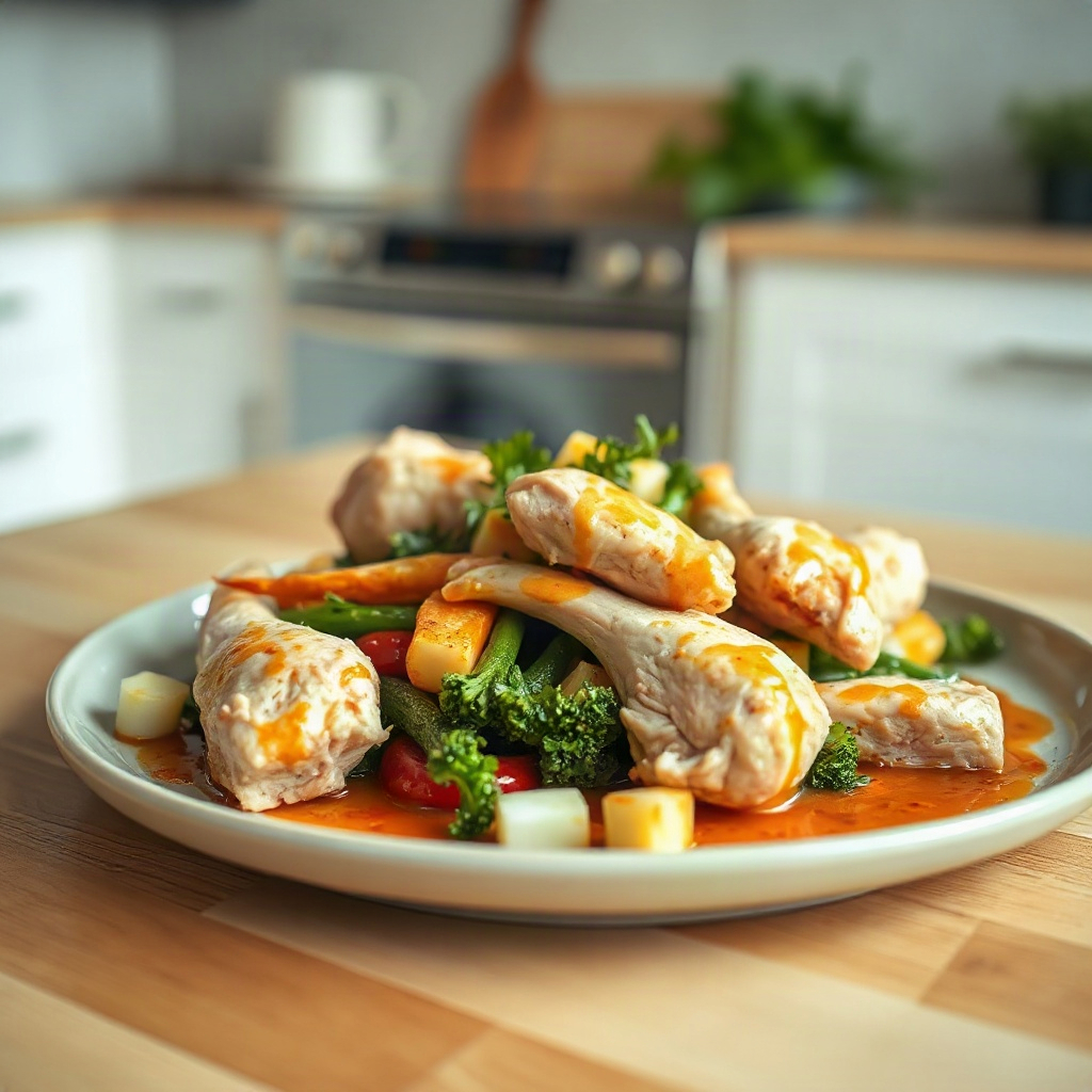 Easy Leftover Rotisserie Chicken Recipes for Busy Weeknights 4 Various raw ingredients in small bowls on a cutting board for easy leftover rotisserie chicken recipes.