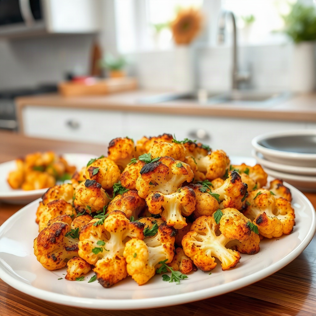 Roasted Cauliflower Recipes: Oven-Baked Flavor Variations 4 Raw ingredients for roasted cauliflower recipes, including cauliflower florets, spices, and oils in small bowls on a cutting board.