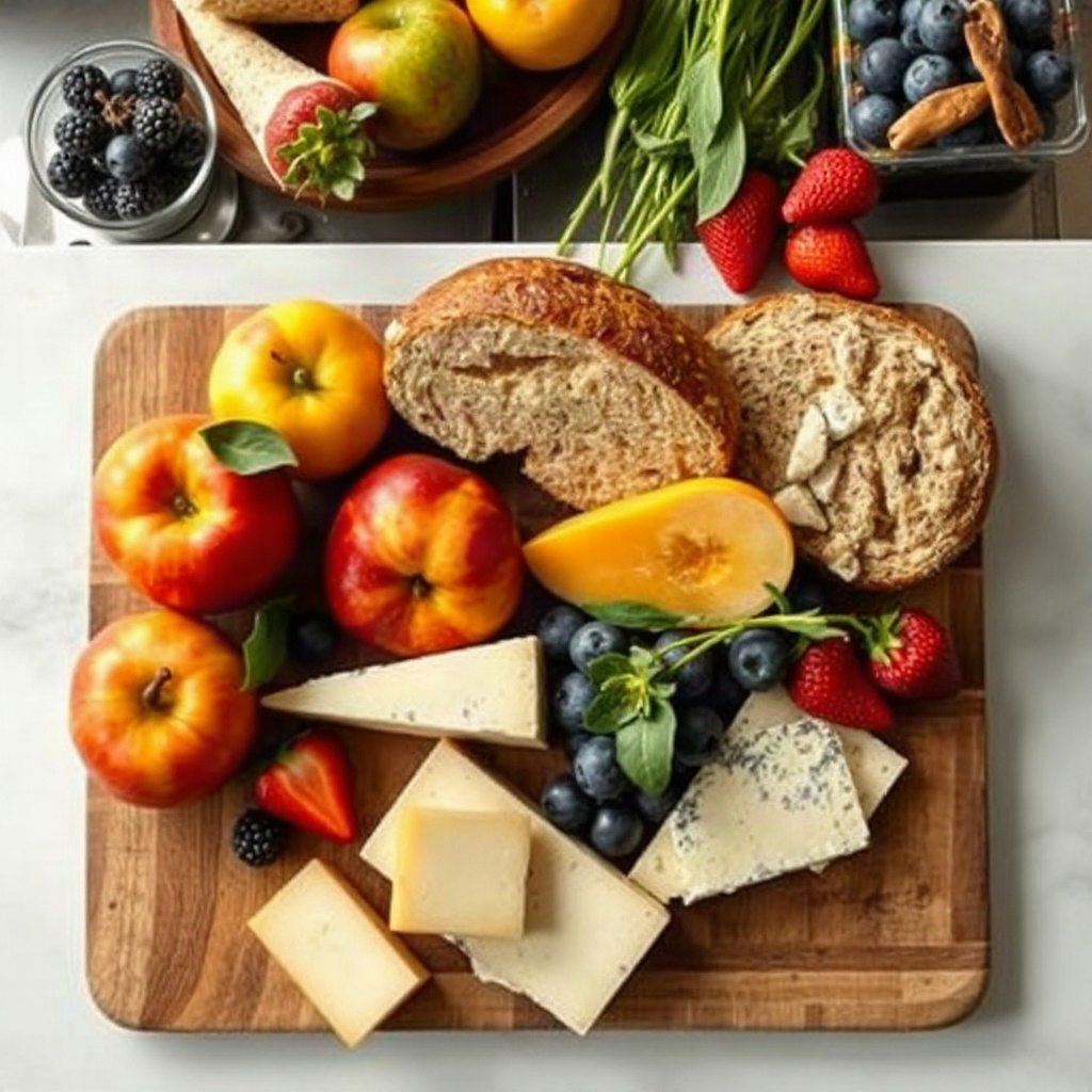 20-Minute Weekend Brunch Recipes That Actually Impress 4 An overhead shot of raw ingredients for brunch, including small bowls of eggs, herbs, and vegetables on a cutting board.