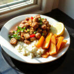 Finished Tennessee Vols Crock Pot dish presented on a plate, showcasing the meal's vibrant colors and textures.